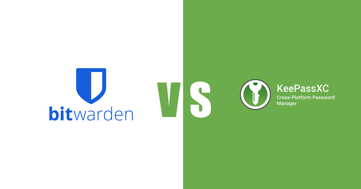 Bitwarden vs KeePassXC